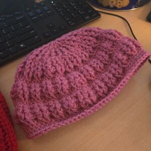 Pink Knitted Beanie